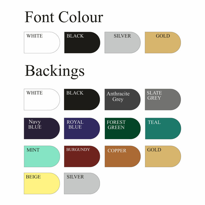 Modern House Name & Number Plaques