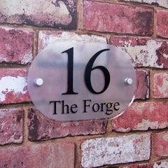 Modern Acrylic House Number Sign or Address Plaque - House Sign Solutions