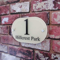 Modern Acrylic House Number Sign or Address Plaque - House Sign Solutions
