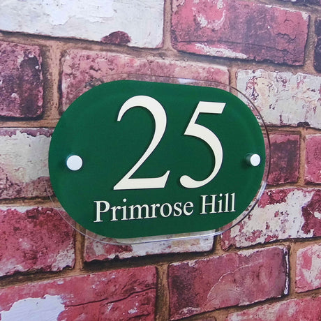 Modern Acrylic House Number Sign or Address Plaque - House Sign Solutions