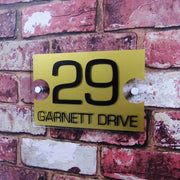 Ultra Modern Acrylic House Number Sign or Address - House Sign Solutions