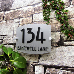 Modern House Sign/Door Number or Property Street Address Name Plate